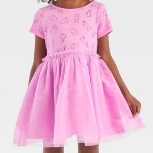 Cat & Jack Beautiful Toddler Girls Dress Short Sleeve Size 3T Lilac Purple NWT